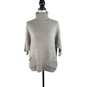 Brand Bazar Knit Sweater With Front Pockets Natasha Wool Alpaca Blend  NWT OS